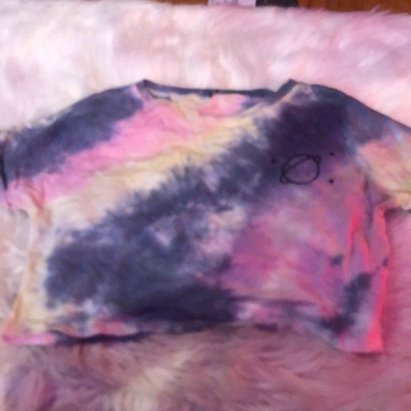 ROMWE Tops - Romwe tie dye moon crop top
